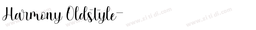 Harmony Oldstyle字体转换